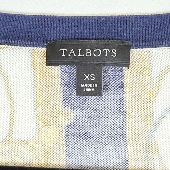 Talbots Womens XS Luxury Chain Rope Equestrian Baroque Knit Cardigan Sweater - Picture 5 of 6